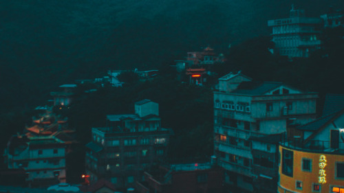 terranaut: More of the town that inspired Spirited Away. Rain and Lights - Jiufen, Taiwan - February