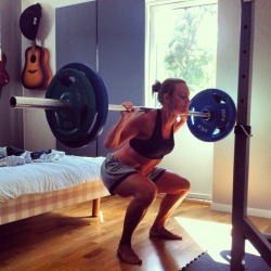 25andfit:  feministfitspo:  She has a squat