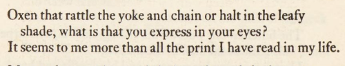 Walt Whitman, “Song of Myself”, Complete Poems[Text ID: “Oxen that rattle the yoke and chain or halt