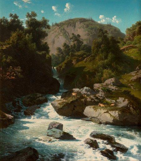 Jean Francois Xavier RoffianMountain Stream, 1853