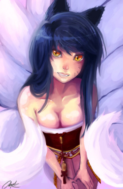 sexybossbabes:  Sexy AHRI ! Message me if you want to see XXX pictures of her ! // sexybossbabes // source: lolhentai.net // follow sexybossbabes on Twitter: @sxybossbabes