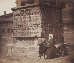 deathandmysticism:James Robertson, Base of the Obelisk of Theodosius, Constantinople, 1855