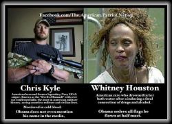 45-9mm-5-56mm:  freedomdefender:  iamoceanic:  kraigwithak-since92:  militarymom:  RIP Chief Chris Kyle, obama didn’t think you deserved the all flags half mast but I do, rest easy.  Fucking disgusted me.  Pretty sure I’ve reblogged this today but