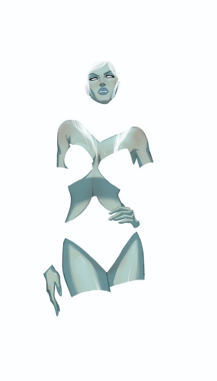feedmecomicart:  Emma Frost/The White Queen & Elizabeth Braddock/Psylocke by Guilherme Gonçalves 