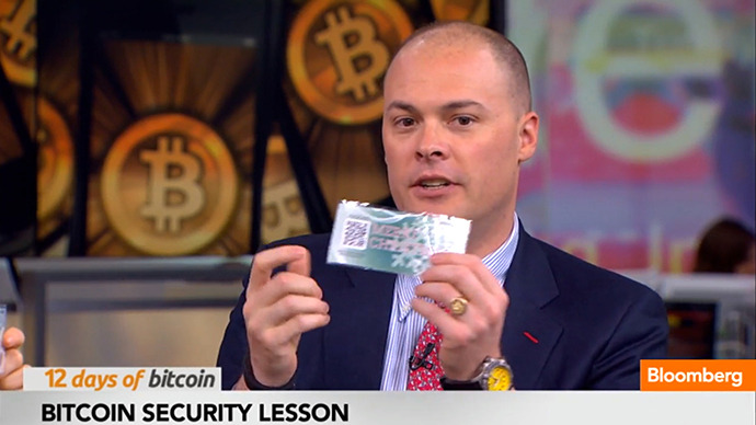 rtamerica:
“ Bloomberg anchor displays bitcoin on TV, immediately gets robbed by viewer Bloomberg TV provided viewers with an important lesson in digital currency when one of its anchors had his gift card stolen as he was showing it off on the...