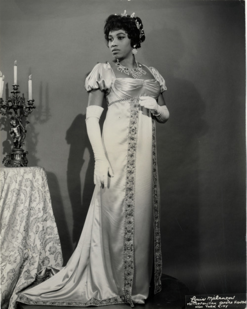 detroitlib: Portrait of soprano Leontyne Price in Puccini’s opera, “Tosca.” Printe