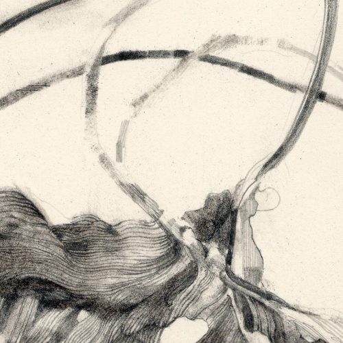 jamesleech:dead leaf rhythm no.5charcoal and graphite on paper, 6x6 in, 2020