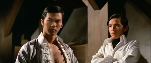 I love how the two “hunks” of Shaw Brothers Kung Fu cinema of the 1970s, frequent co-stars Ti Lung a