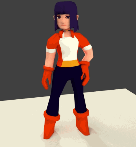 Doing some low-poly modeling and extremely basic rigging. I still have a long way to go. :) I kind o