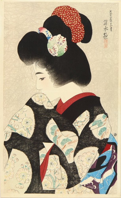 wonderlartcafe: Ito Shinsui, Early Spring Contemplation, 1923