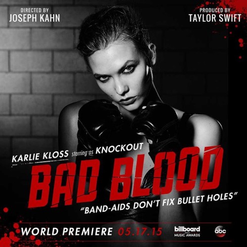 taylorswift: Meet Knockout. @karliekloss  #BadBloodMusicVideo