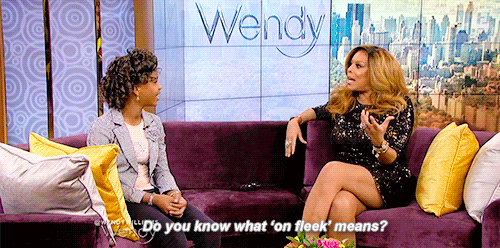 mschanandlerbongs:Quvenzhané Wallis on the Wendy Williams show 