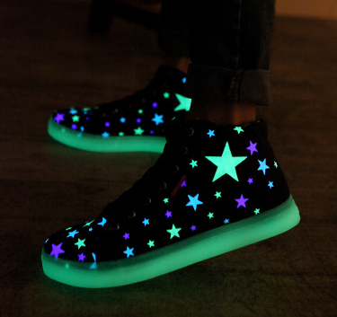 nikk-elli:  Luminous Shoes from Cuteharajuku ( x / x / x )Use ‘causeallidoisdance’