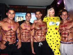 wehonights:  RedPostApp Night at Mickys in West Hollywood with the Andrew Christian models