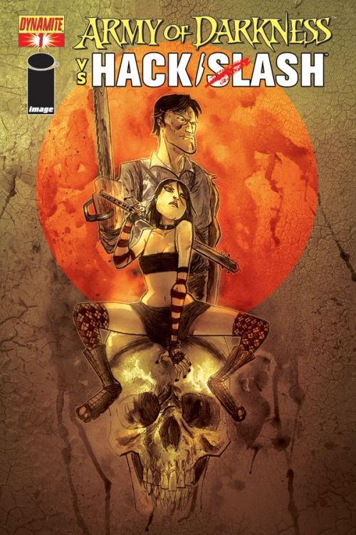 mymovienews:  Army of Darkness vs. Hack/Slash Mini-Series Coming this Summer  Over six months ago we reported to you that this comic was in the works and now it looks like Dynamite is finally ready to release the horror crossover we’ve all been waiting