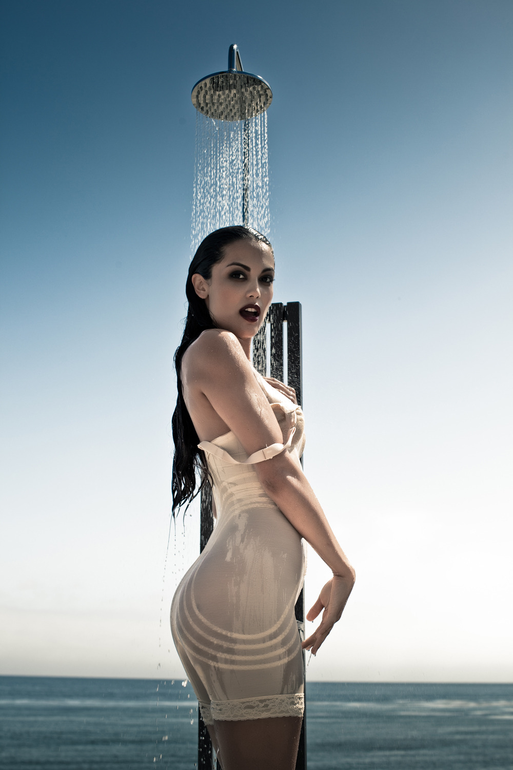 RIVIERA editorial shoot for Playboy model : Raquel Pomplun photographed by landis