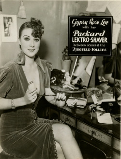 my-retro-vintage:Gypsy Rose Lee    Advertisement