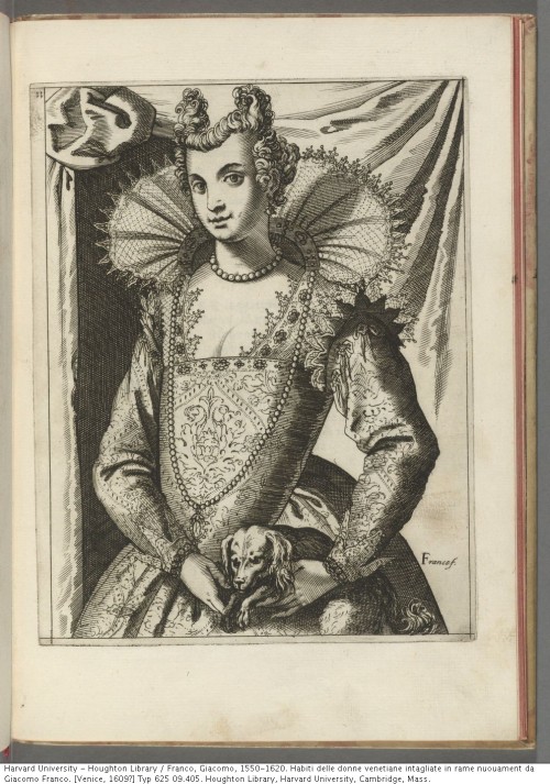 Franco, Giacomo, 1550-1620. Habiti delle donne venetiane intagliate in rame nuouament, [1609?]Typ 62