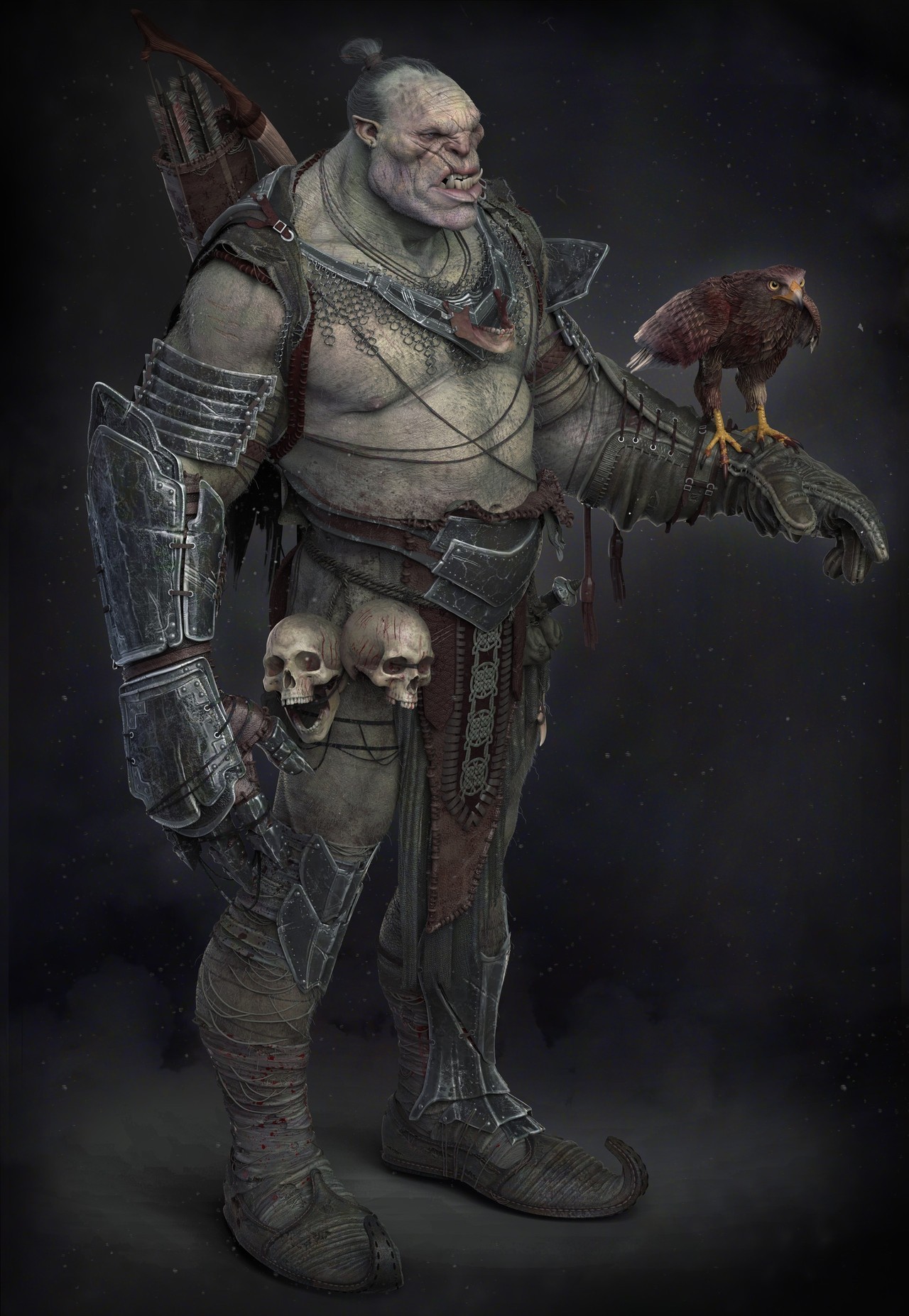quarkmaster:    Orc hunter and his hawk    John Newell    This is your husbando now.