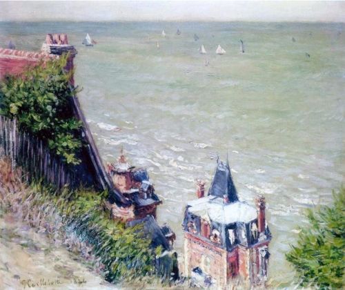 Villas paintings Gustave Caillebotte &hellip;.ImpressionismVillers-sur-Mer  1880.Villas at Villers S