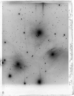 take-it-sloooooow: “Pleiades Star Cluster” Original Glass Plate Negative - 1898 James Keeler