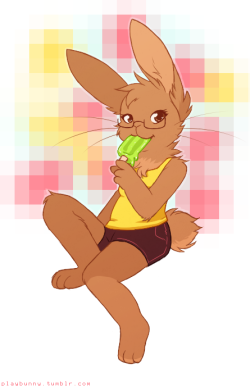 i wanted to draw a bunny today so i drew