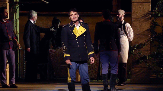 culturalrebel:superrezzy00:pajamasecrets:Pedro Pascal as Don John in Much Ado About Nothing, 2014 (S