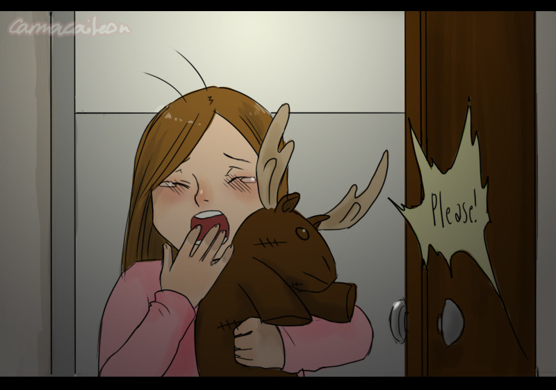 camacaileonne:  Destiel parenting AU - Protective Moose has a lot of scars, looks