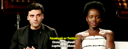 ramplings:  Oscar Isaac and Lupita Nyong’o play ‘This or That’ 