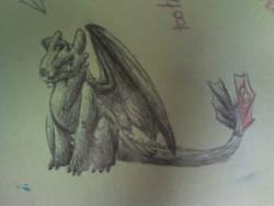 Dance-Like-A-Tree:  Not The Best Picture By Far But This Is The Toothless I Drew