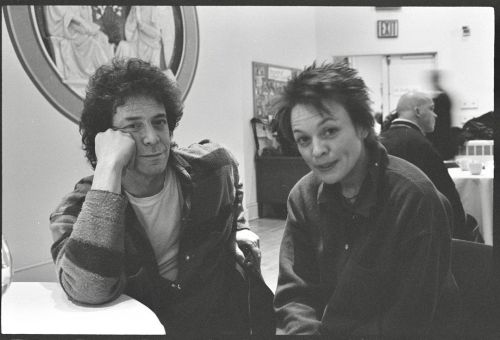 Lou Reed &amp; Laurie Anderson, St Mark’s Church, December 1995 (photo by Allen Ginsberg, courtesy S