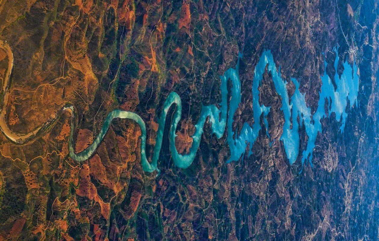 The Earth Story Blue Dragon River Portugal This Amazing Shot Was