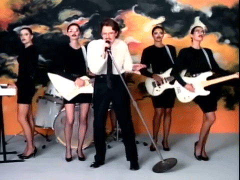 teawiththefabfour:  “Weird Al” Yankovic as Robert Palmer in the UHF music video
