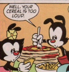 yakko eating food cursedly in canon (i think thats pizza???)(tallphonse)oh??? my god????