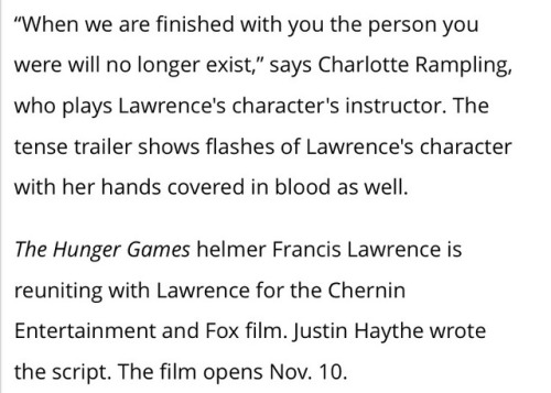 jenniferlawrenceupdated:Footage of Red Sparrow shown at CinemaCon