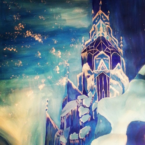 Elsa Castel #elsa #party #partyfrozen #elsacastle #castel #blue #ice #queenelsa #snow #snowflake