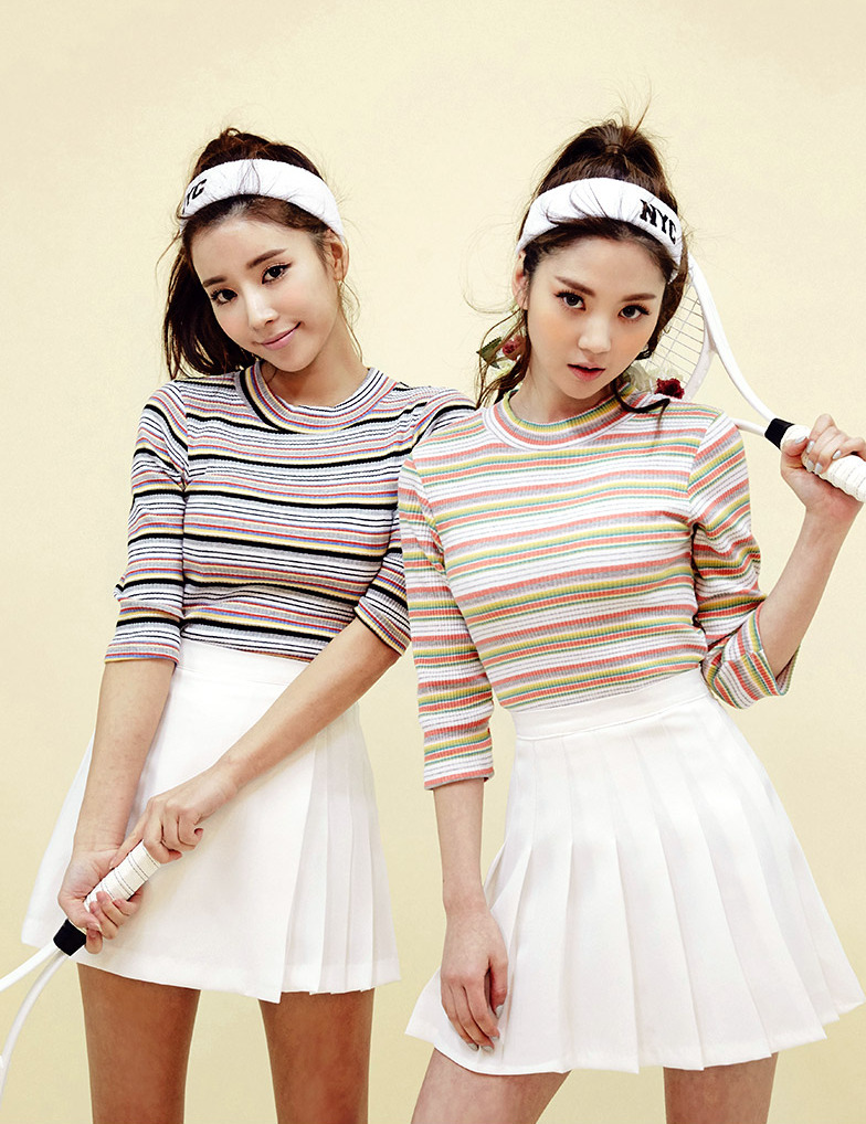 korean-dreams-girls:  Lee Chae Eun &amp; JungYeon - February 22, 2016 1st Set 