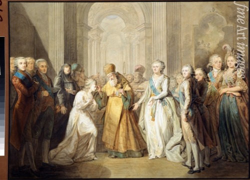 Engagement of Grand Duke Alexander Pavlovich and Princess Louise of Baden in 1793