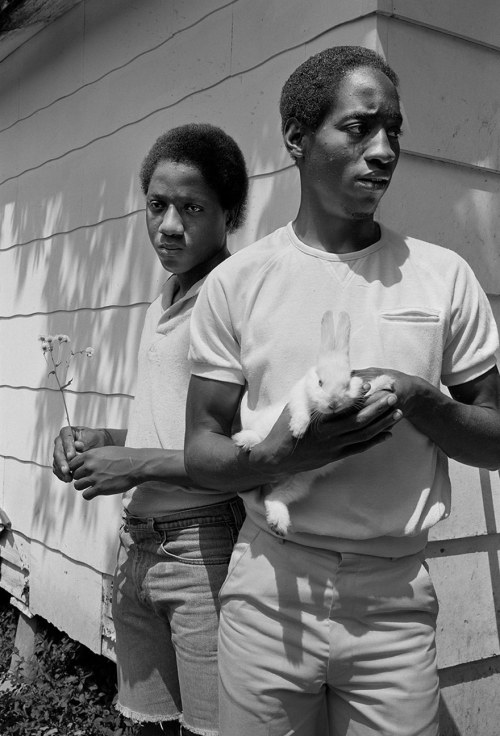 adeshua:Sage Sohier, “Young men with rabbit,” Baton Rouge, Louisiana, 1983