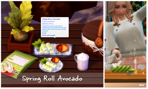  April 2022 Recipe_Spring Roll※ Need Recipe Pack Mod Latest Version (22.04.06 version) ※[Recipe 