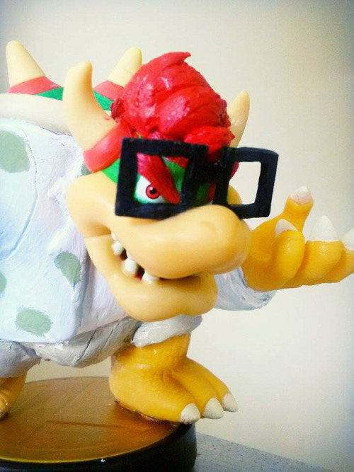 thekumazone:  dogfu-draws-dicks:My Kyary Pamyu Pamyu inspired Bowser Amiibo!!!So Bowser is totes the bae, that I HAD to customize him to look kawaii af!Not sure if ya’ll interested in how I did it, but I basically cooked the sculpey clay ON the Amiibo