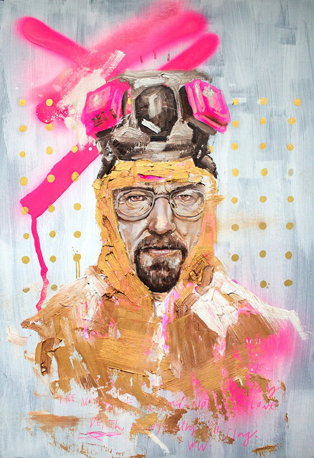 laughingsquid:  All Hail The King, Portraits of Walter White That Explore His Different