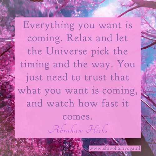 Relax and let the universe pick the timing♥️✨. . . . ♡ http://www.shivohamyoga.nl/ #inspiration #5