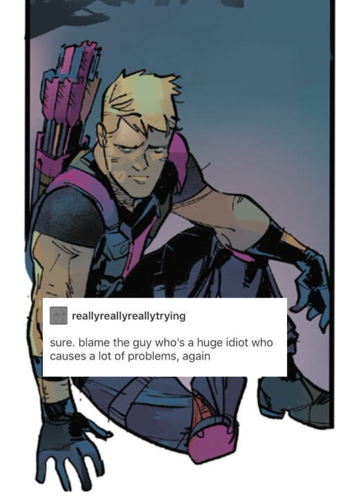 Comic Clint Barton + Text Posts