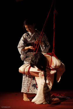 gestalta:  Miumi-U &amp; Gestalta performanceShibari Night, Prague, Czech Republic. November 1st, 2014 Photo by Ben Murhaaya More here: http://gestalta.co.uk/blog/prague-second-performance-photo-set-i/