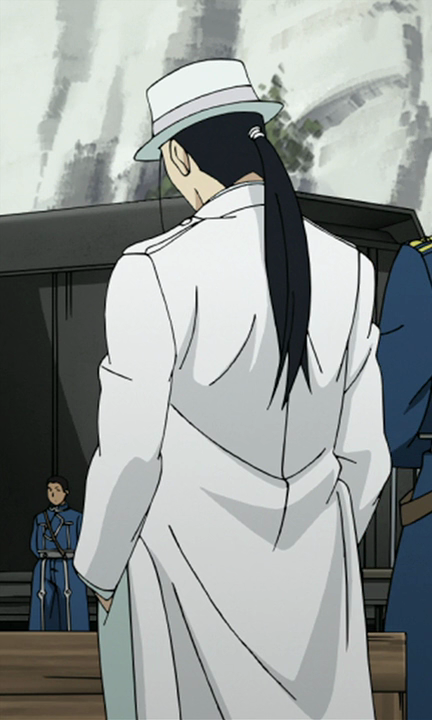 headlessknight:  FMA Meme | Outfit 1/2 » Kimblee’s white coat 