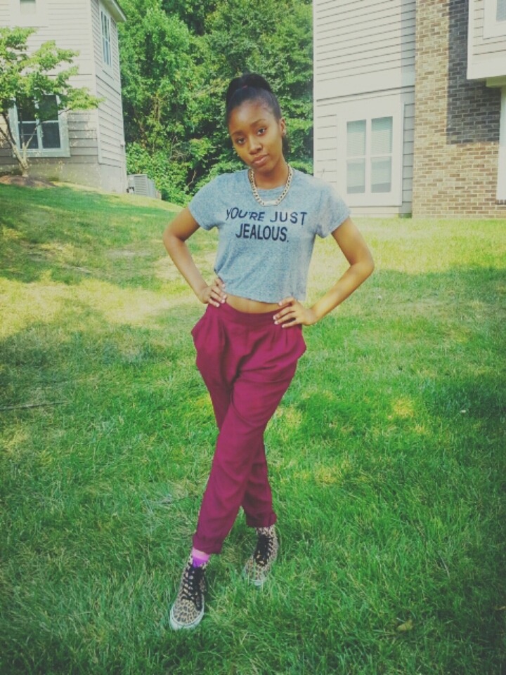 blackfashion:  Top: Forever21 Bottoms: Forever21 Shoes: Vans Coya Cager Ellicott