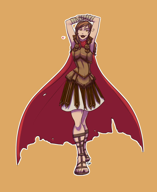 ask-cosplay-lovina: rspanner: Mama Rome~ Designed for a cosplay :D drawn in Sai, 6 hours. I just&mda