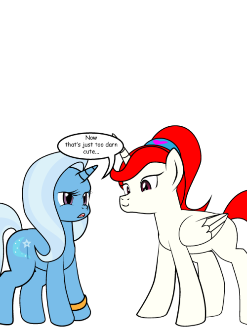 twixie-answers:  Who’s a cute little clone? :3  Dat cute curious pony face X3