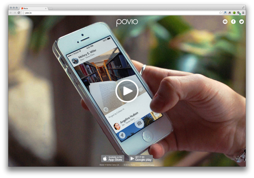 Unlike (all other) photo apps that send your pics into the digital wilderness where they desperately await acknowledgement, Povio (for iOS and Android) prompts users to share photos of what they’re up to, but only upon request.
Nicely.
More...